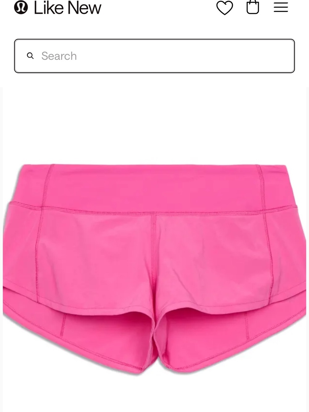 lululemon athletica Speed Up 4” Pink Shorts